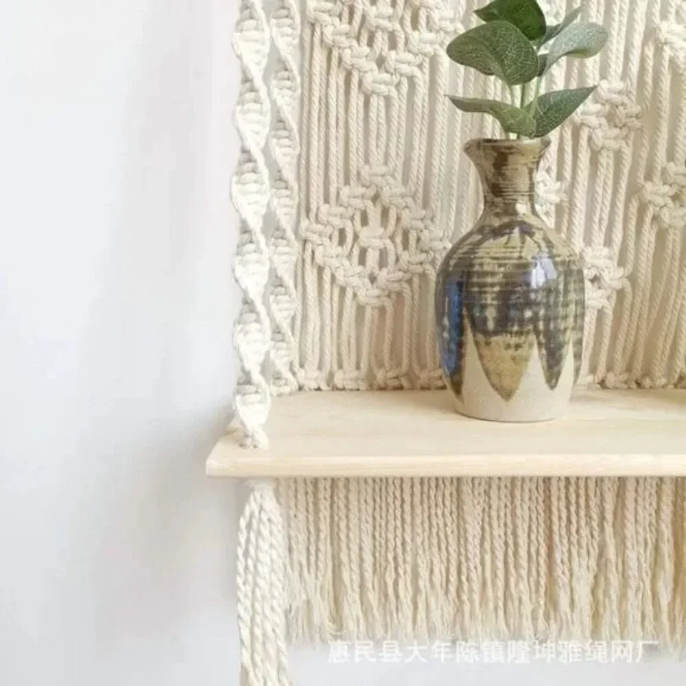 HANDMADE Macrame Wall Hanging Shelf